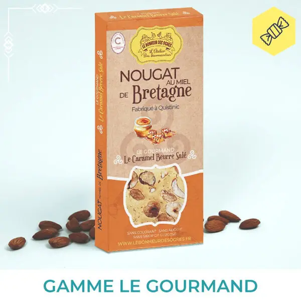 Nougat au miel et caramel au beurre salé